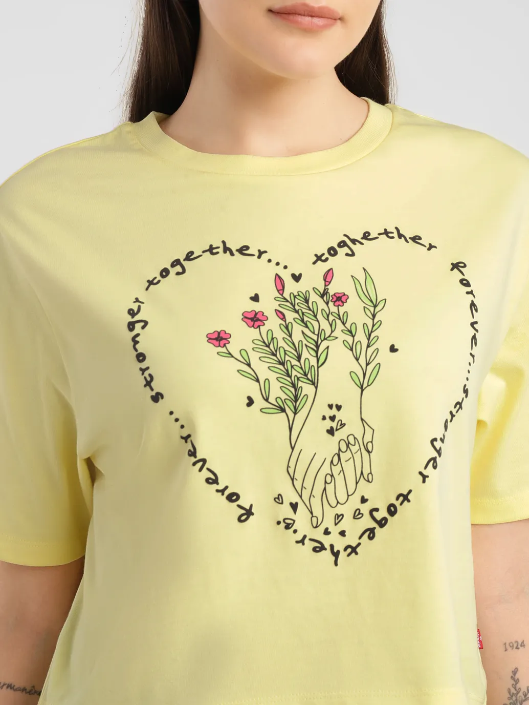 Women's Graphic Crew Neck T-shirt - Image 5