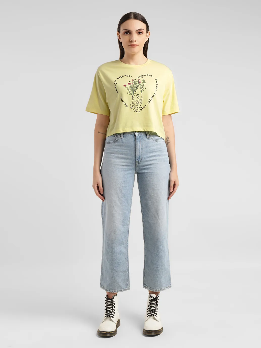 Women's Graphic Crew Neck T-shirt - Image 6