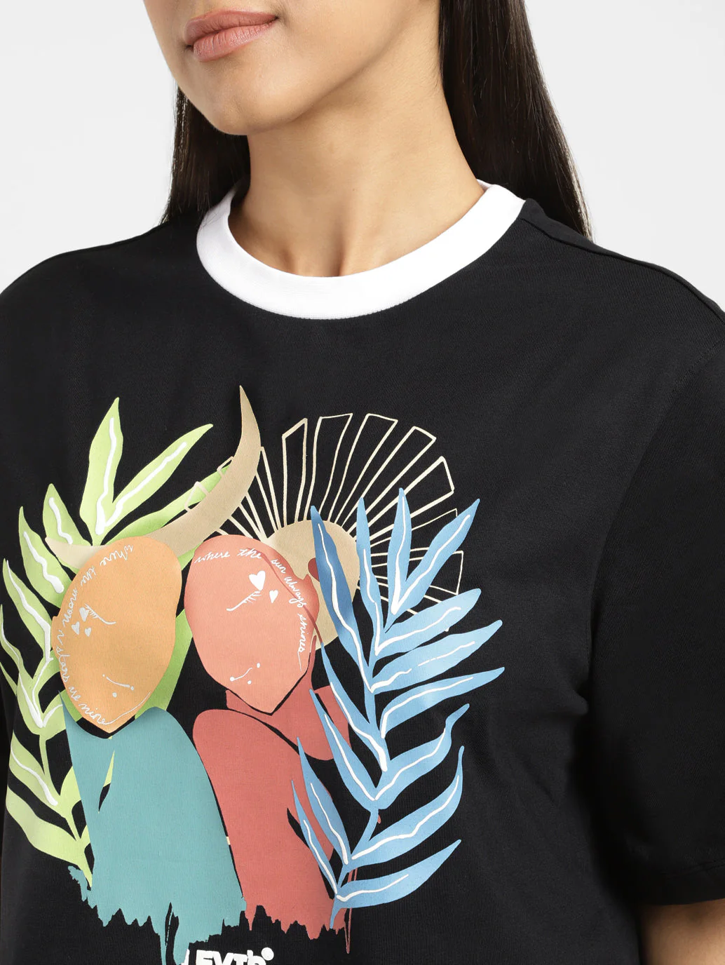 Women's Graphic Print Boxy T-Shirt - Image 5