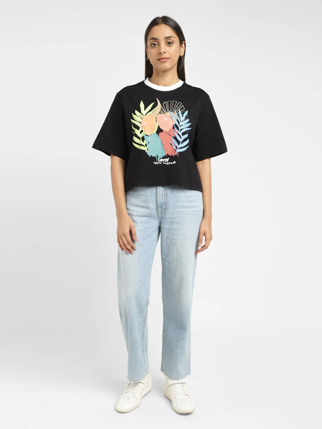 Women's Graphic Print Boxy T-Shirt - Image 8