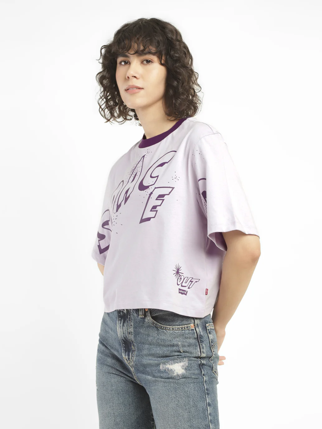 Women's Graphic Print Boxy T-shirt - Image 3