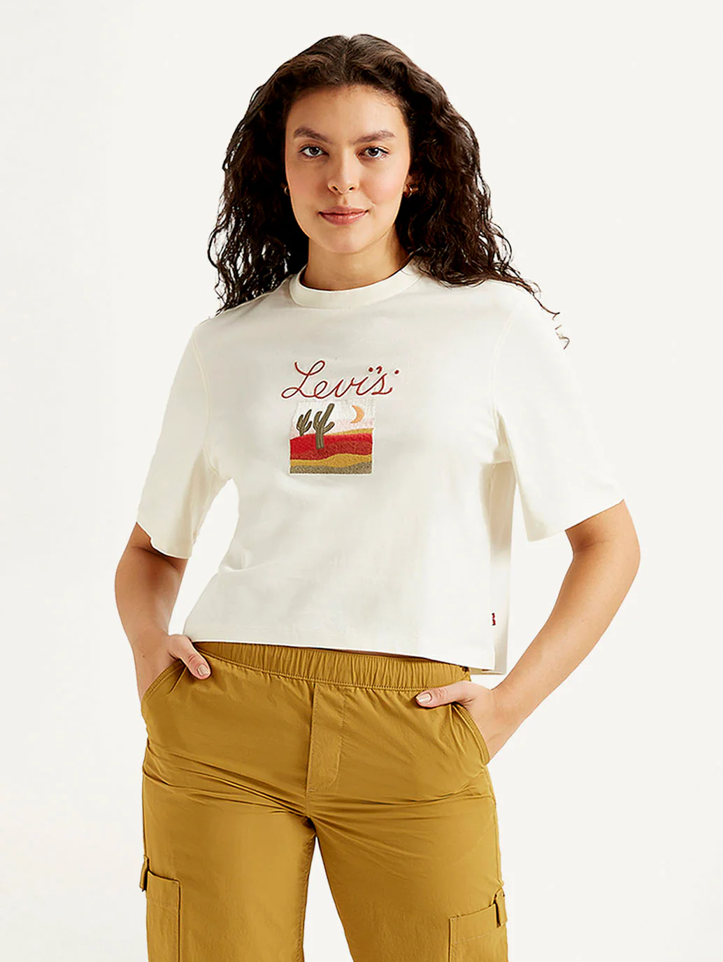 Women's Graphic Print Boxy T-shirt - Image 2
