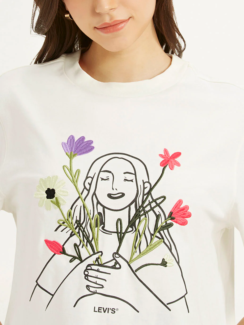 Women's Graphic Print Boxy T-shirt - Image 4