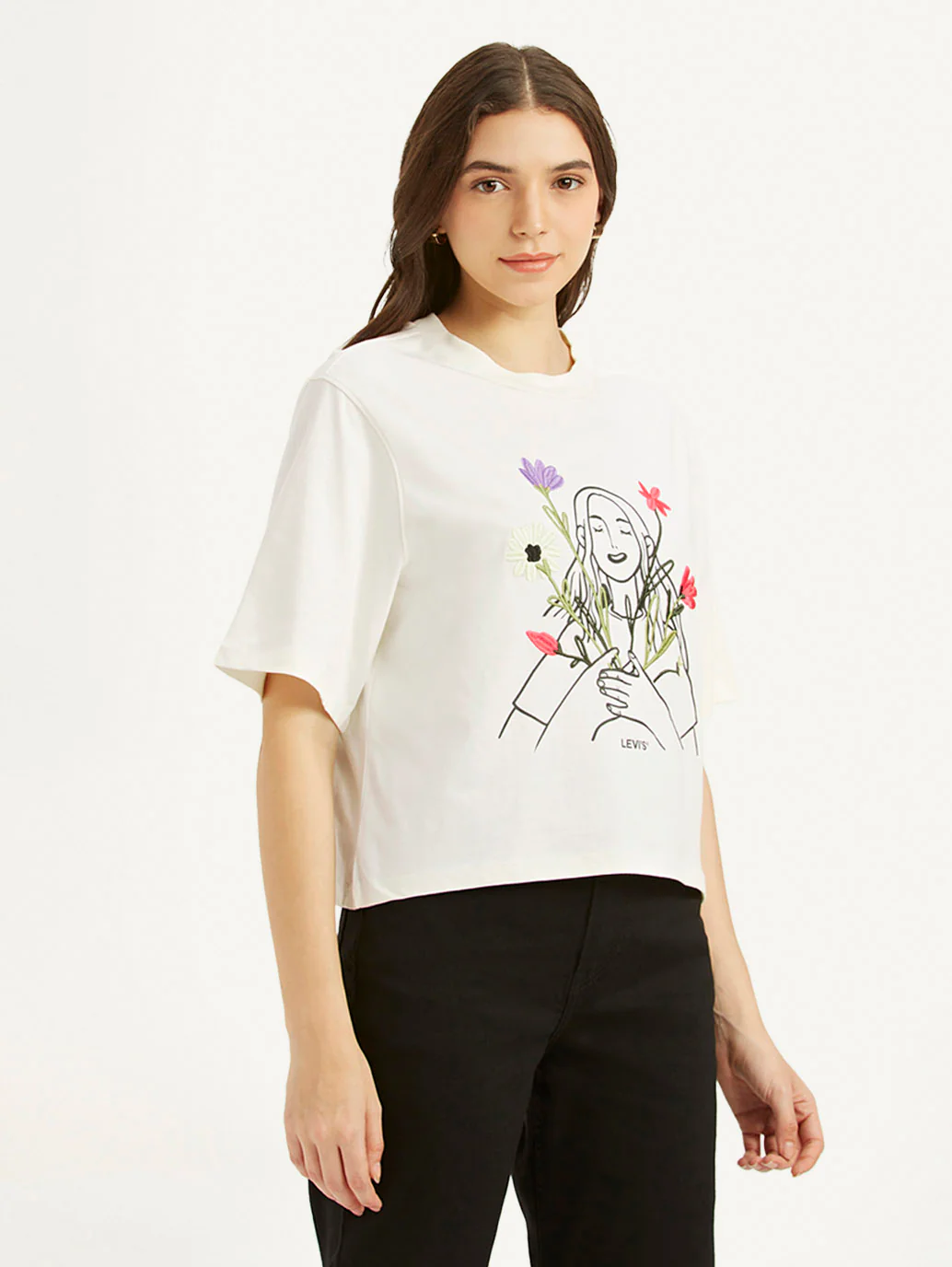 Women's Graphic Print Boxy T-shirt - Image 5