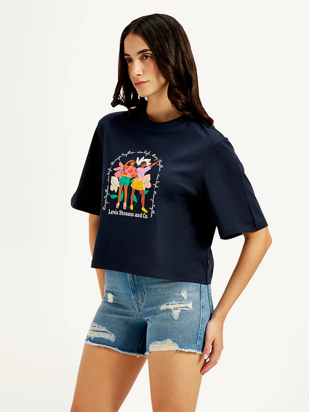 Women's Graphic Print Boxy T-Shirt - Image 4