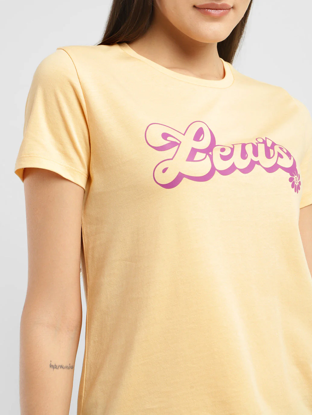 Women's Brand Logo Regular Fit T-shirt - Image 5