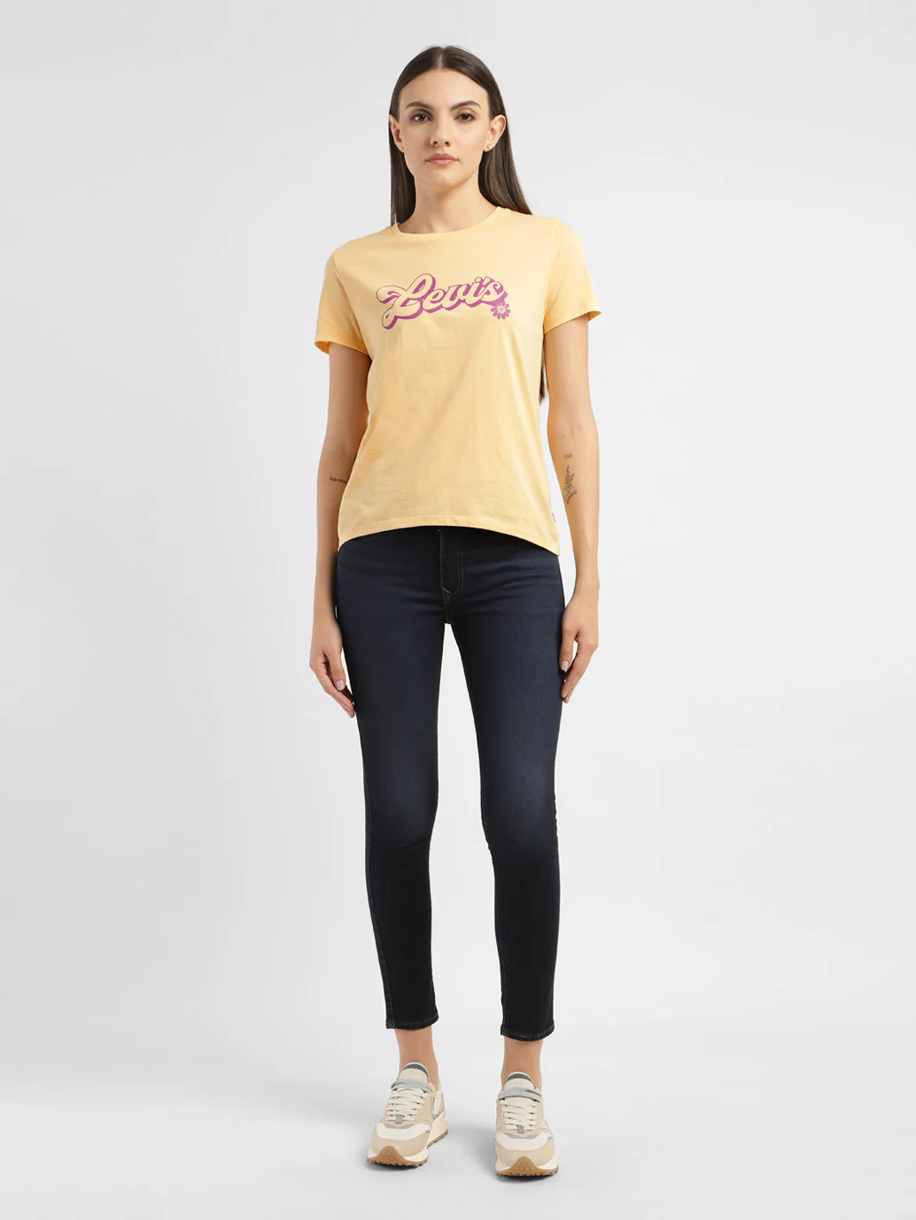 Women's Brand Logo Regular Fit T-shirt - Image 6