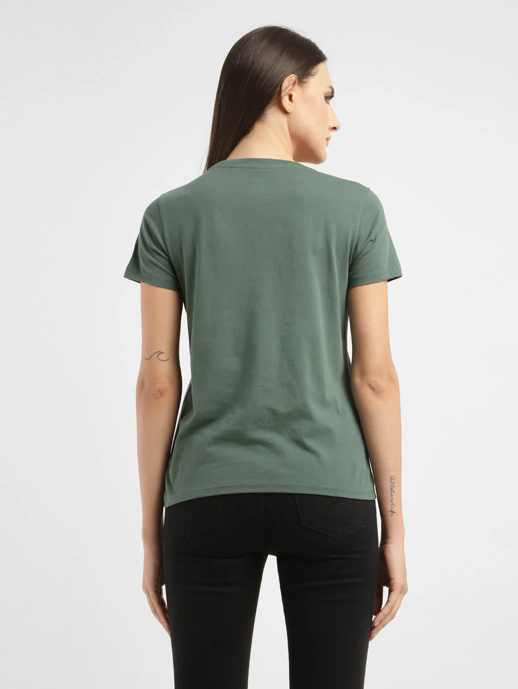 Women's Brand Logo Crew Neck T-shirt - Image 3