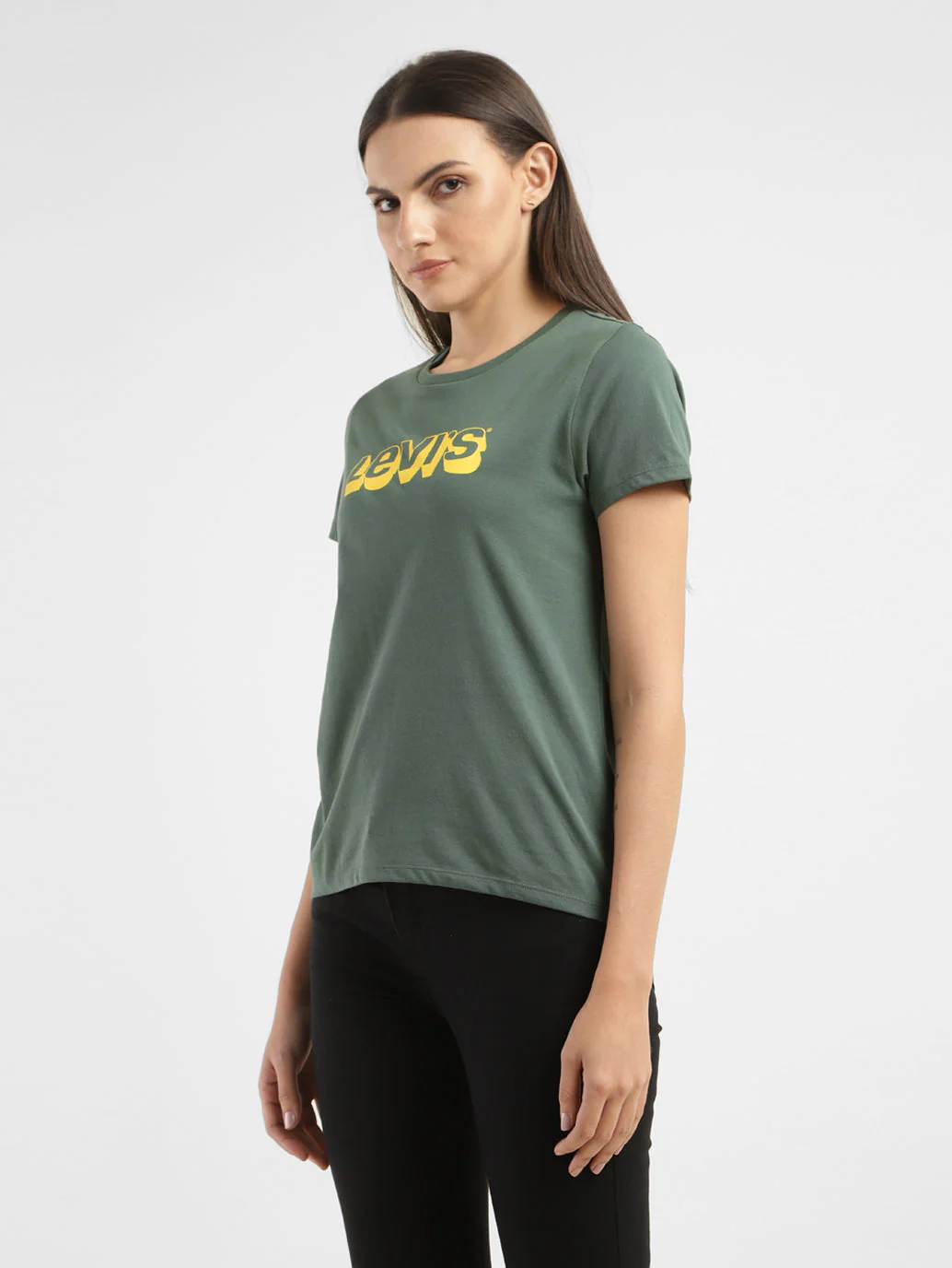 Women's Brand Logo Crew Neck T-shirt - Image 4