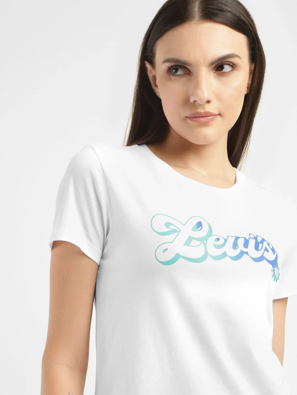 Womens Graphic Print Crew Neck T Shirt - Image 5