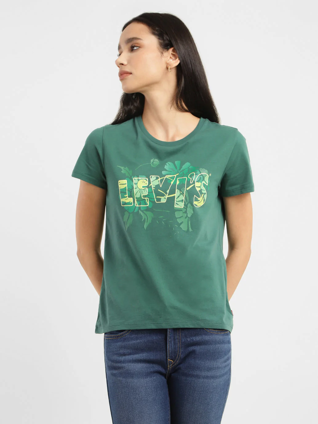 Women's Graphic Print Crew Neck T-shirt - Image 7