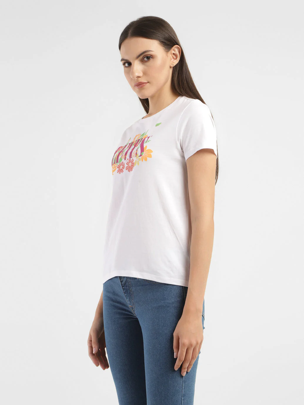 Women's Graphic Print Crew Neck T-shirt - Image 4