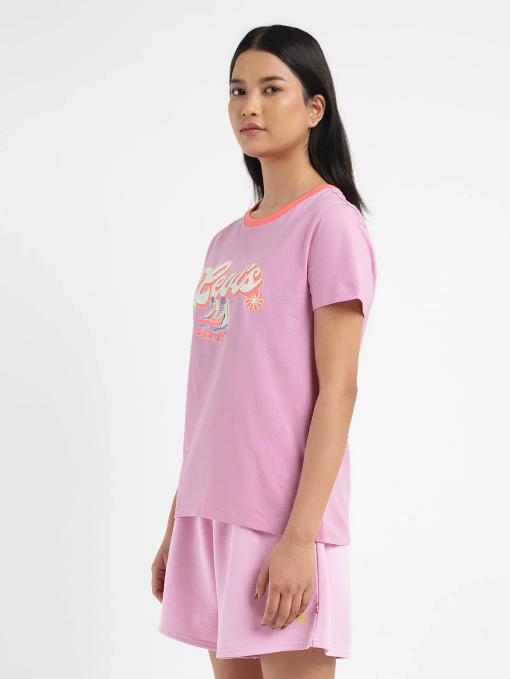 Women's Graphic Print Crew Neck T-shirt - Image 4
