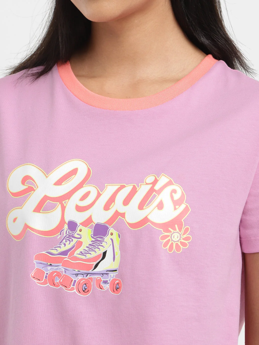 Women's Graphic Print Crew Neck T-shirt - Image 5