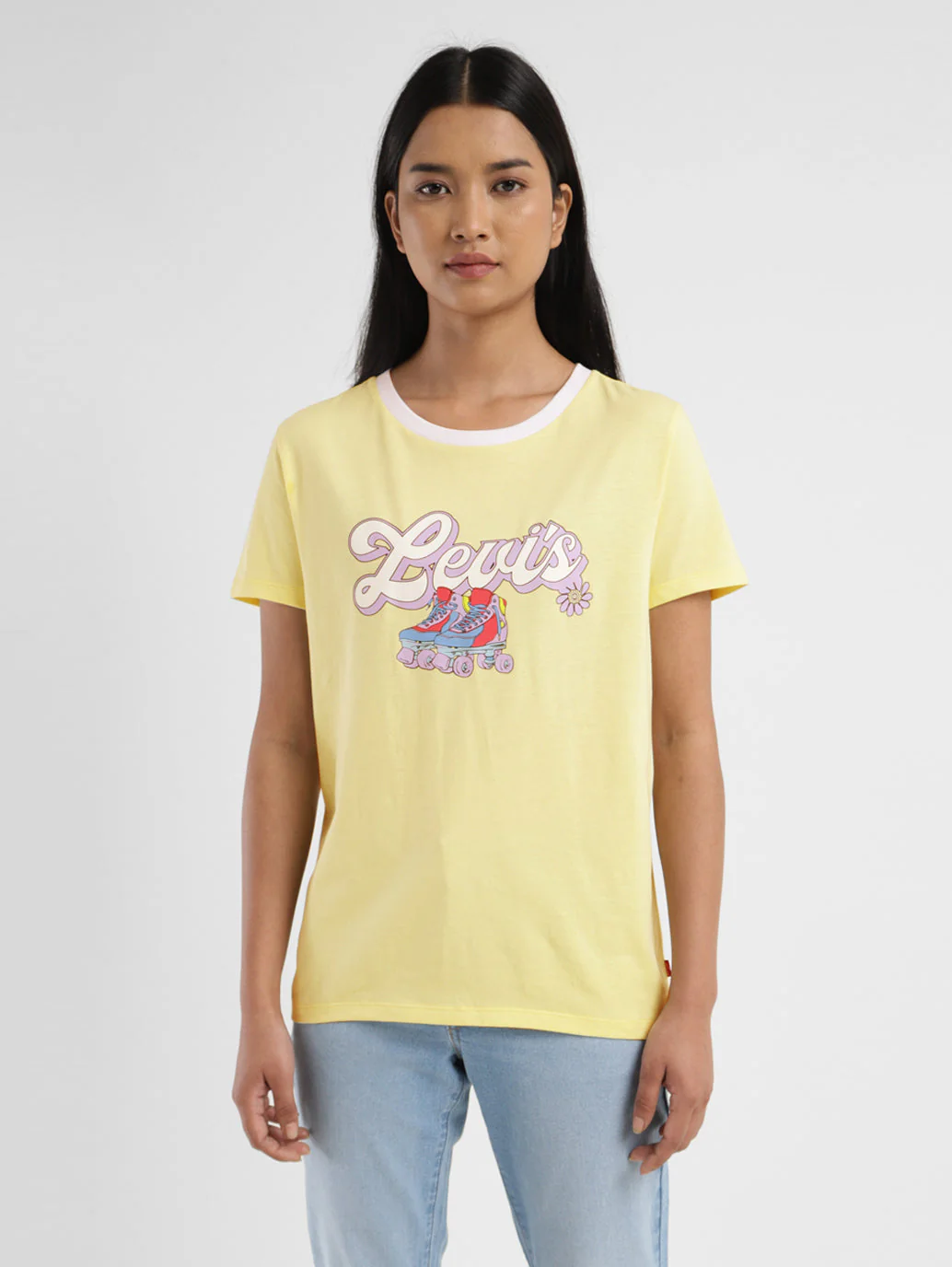 Women's Graphic Print Crew Neck T-shirt - Image 2