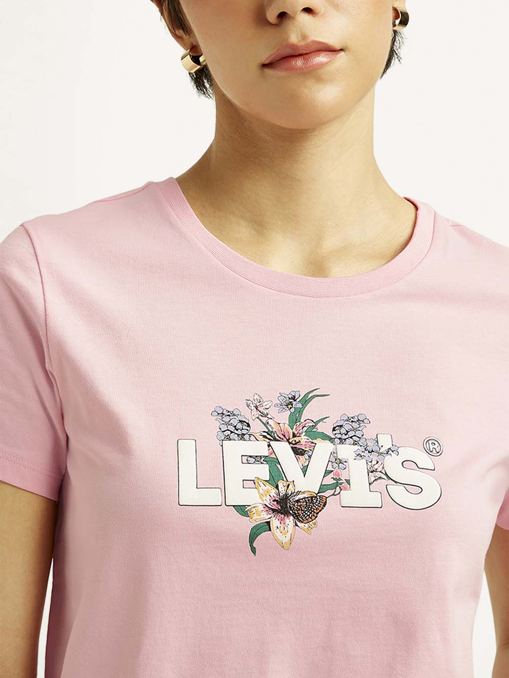 Women's Graphic Print Crew Neck T-shirt - Image 4
