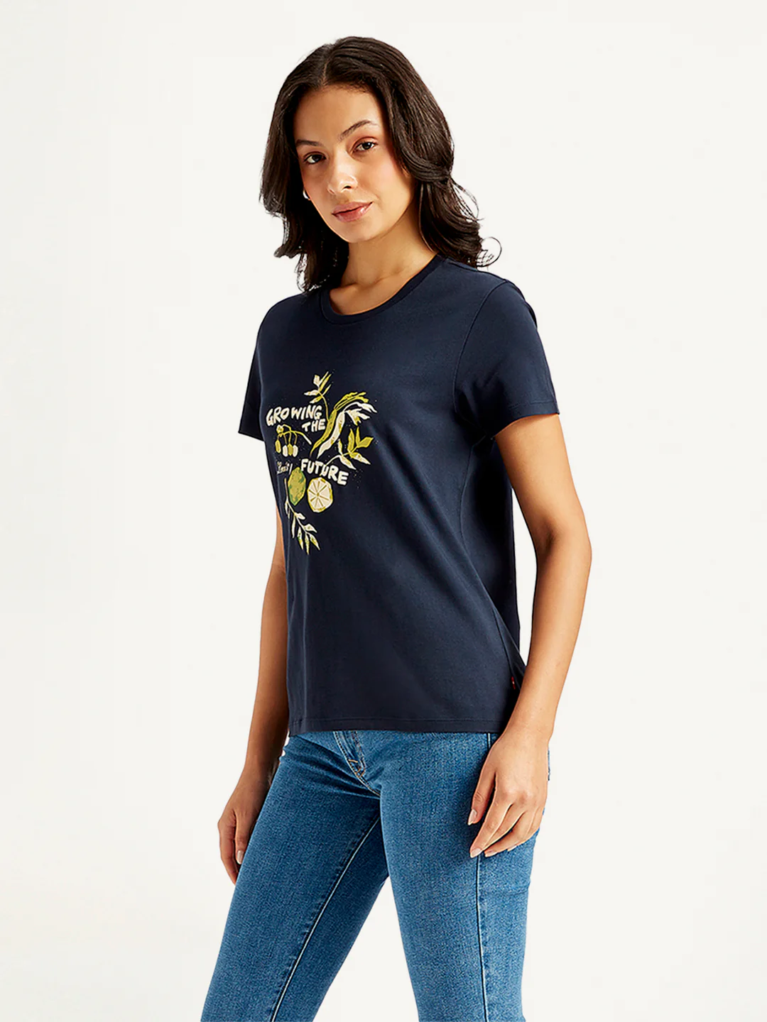 Women's Graphic Print Crew Neck T-shirt - Image 4
