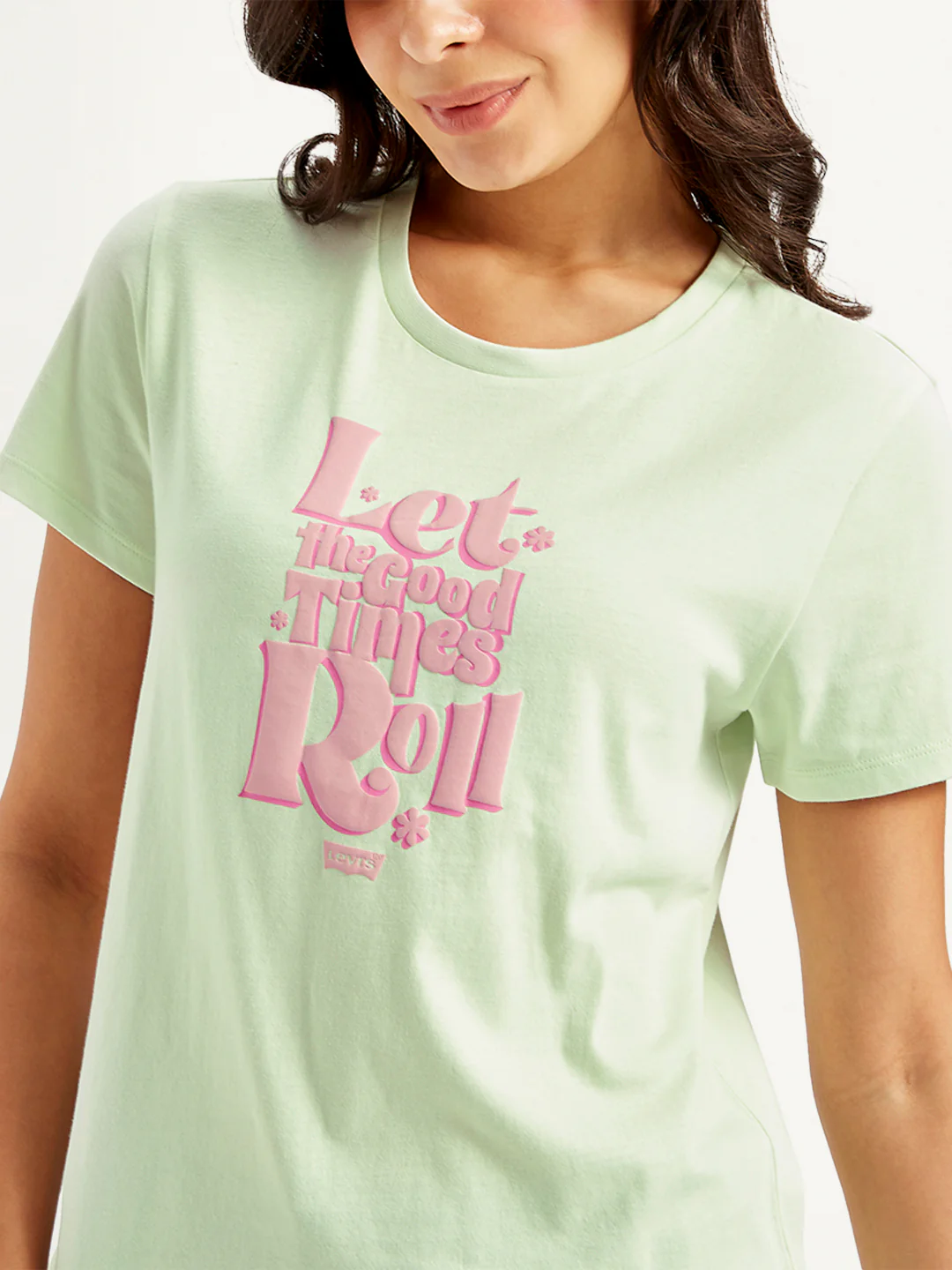 Women's Graphic Print Crew Neck T-shirt - Image 5