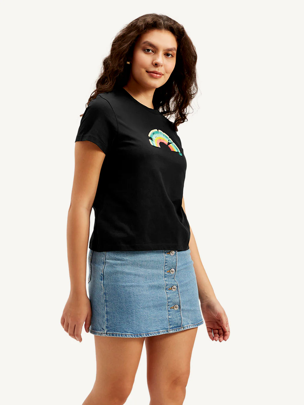 Women's Graphic Print Crew Neck T-shirt - Image 5