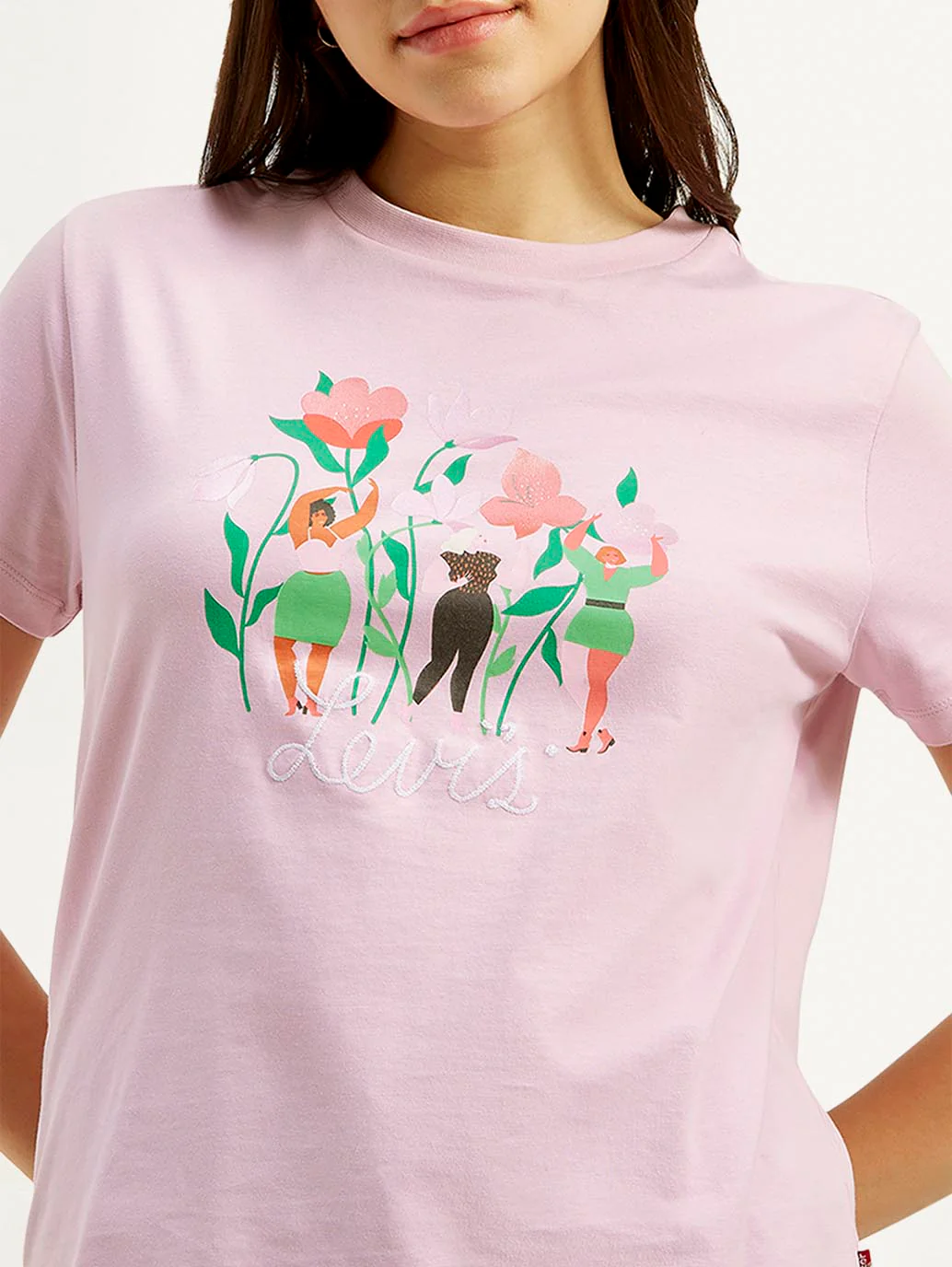 Women's Graphic Print Crew Neck T-shirt - Image 4