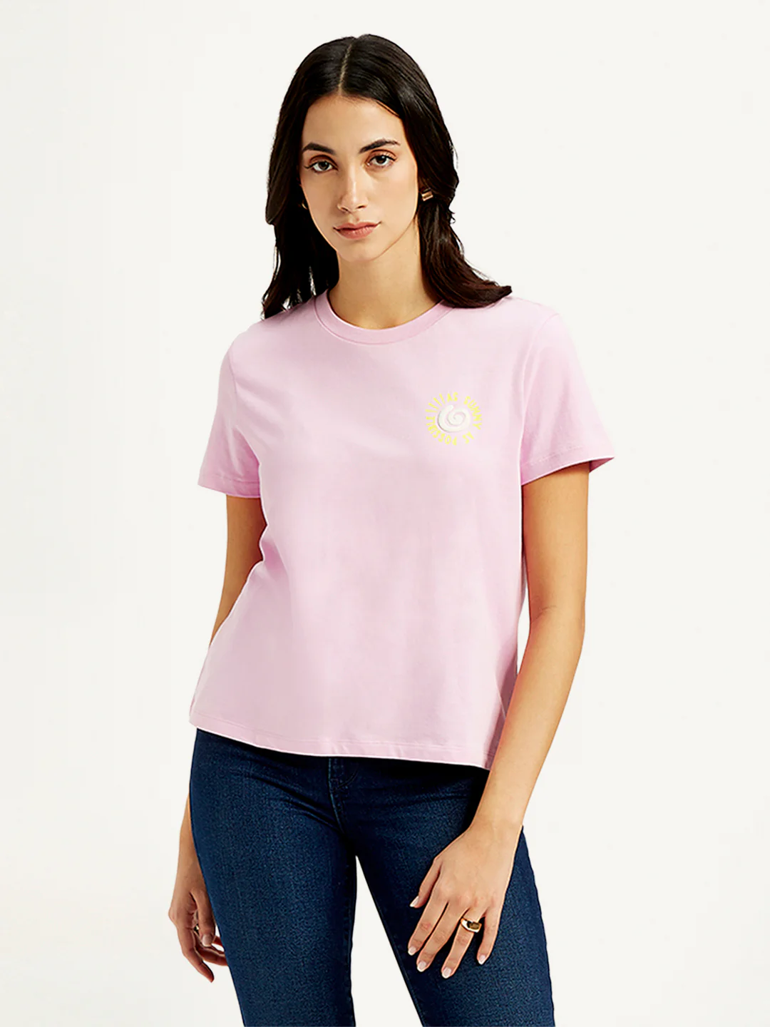 Women's Graphic Print Crew Neck T-Shirt - Image 3