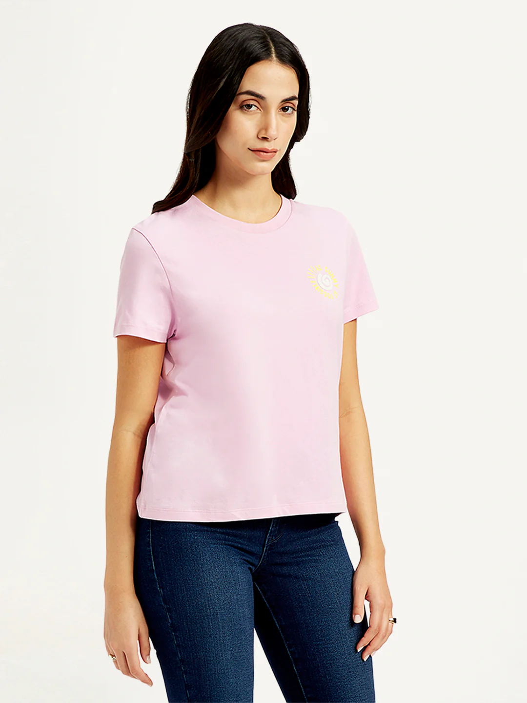 Women's Graphic Print Crew Neck T-Shirt - Image 4