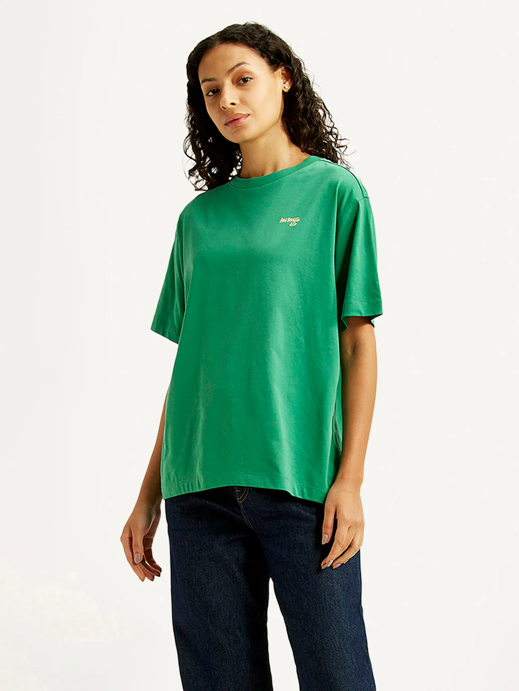 Women's Graphic Print Green Oversized T-shirt - Image 5
