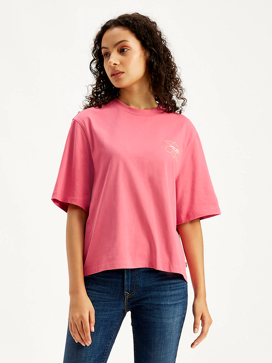 Women's Graphic Print Loose Fit T-Shirt - Image 3