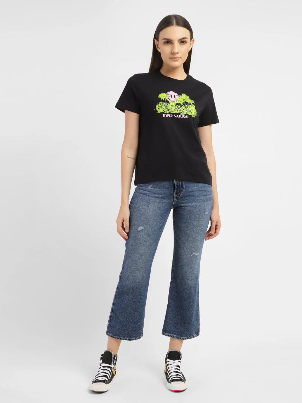 Women's Graphic Print Relaxed Fit T-shirt - Image 6