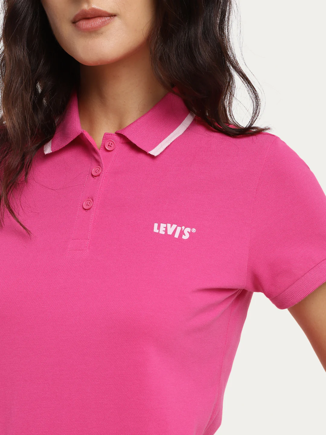 Women's Brand Logo Polo T-Shirt - Image 4