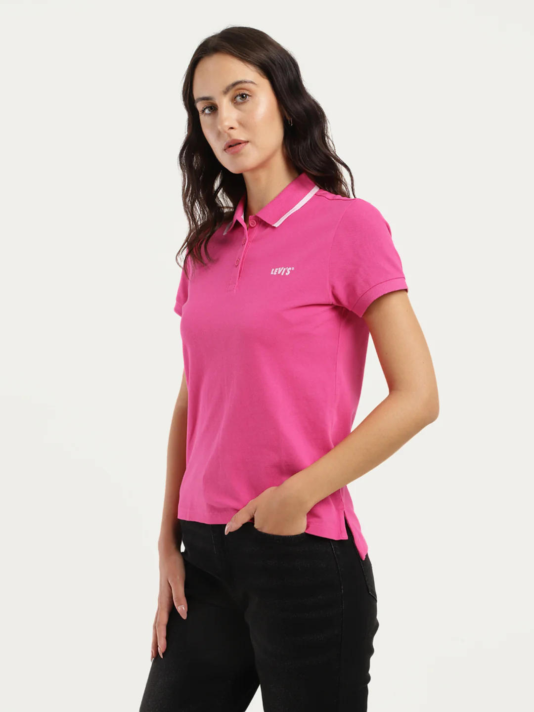 Women's Brand Logo Polo T-Shirt - Image 5