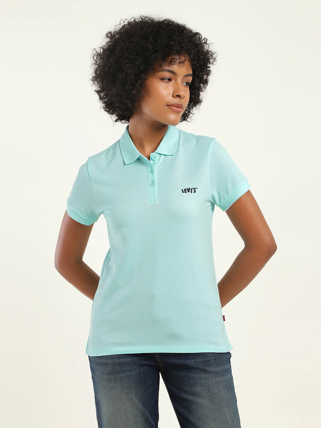 Women's Brand Logo Polo T-Shirt - Image 2