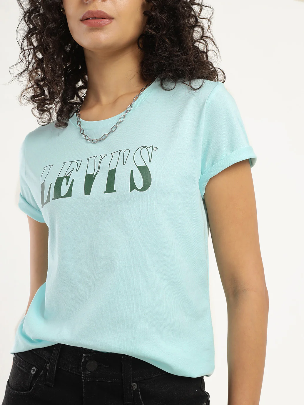 Women's Brand Logo Regular T-Shirt - Image 4