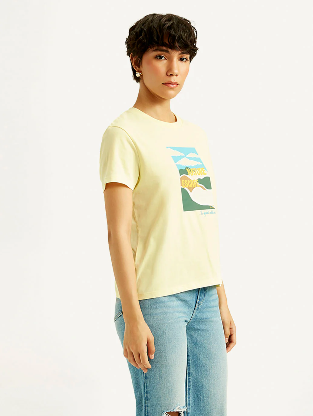 Women's Graphic Print Relaxed Fit T-shirt - Image 5