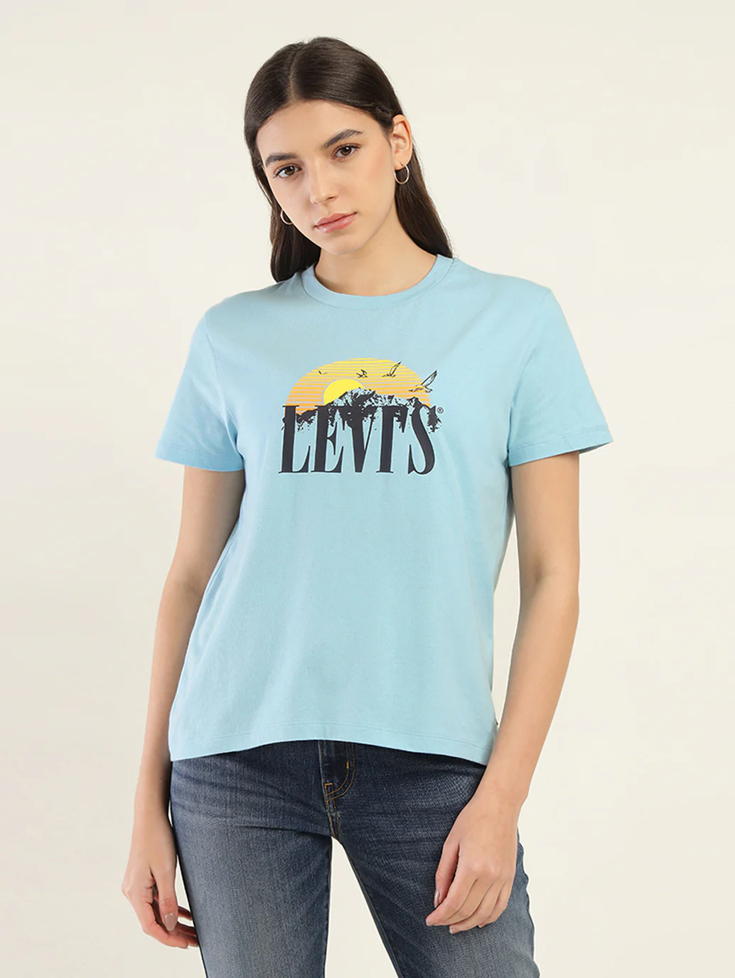 Women's Graphic Print Relaxed Fit T-shirt - Image 2