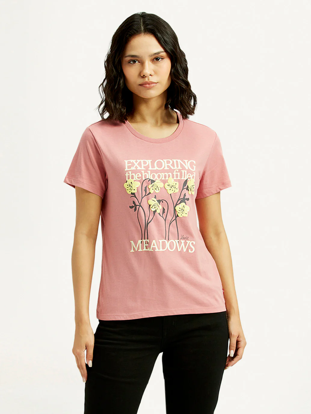 Women's Graphic Print Round Neck T-shirt - Image 5