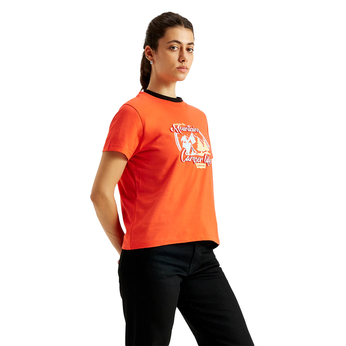 Women's Graphic Print Regular Fit T-Shirt - Image 3