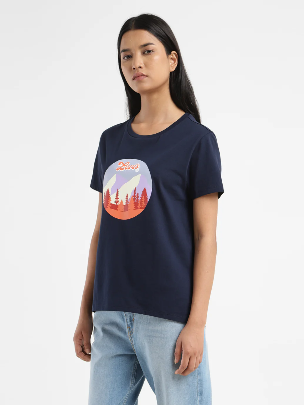 Women's Graphic Printed Crew Neck T-Shirt - Image 3