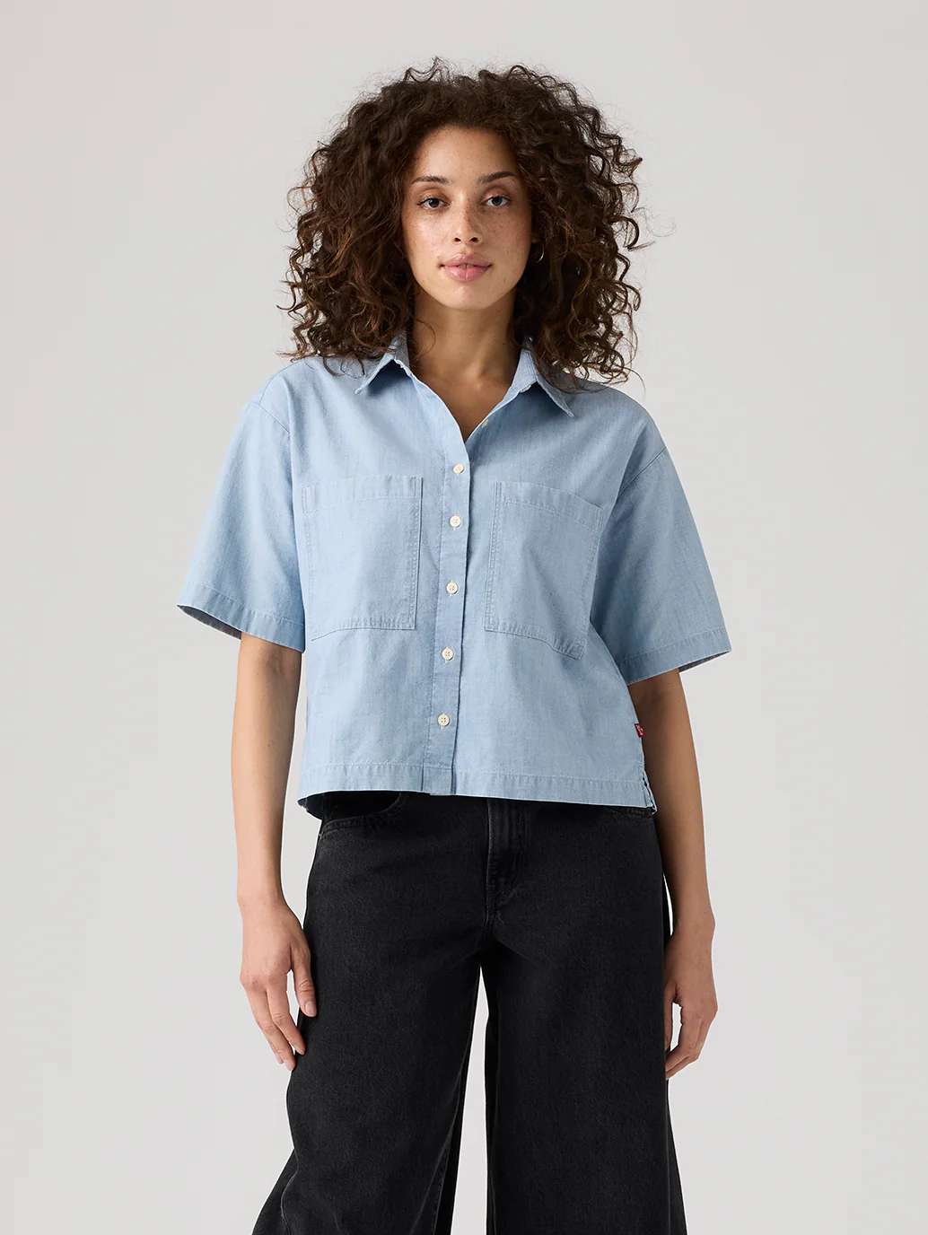 Women's Harlie Short-Sleeve Cropped Shirt