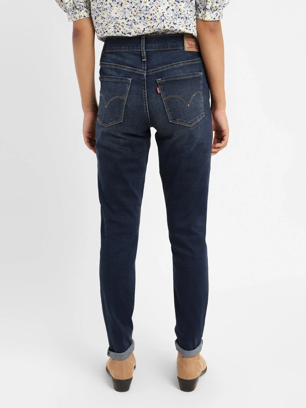 Women's 311 Blue Skinny Fit High Rise Jeans - Image 3