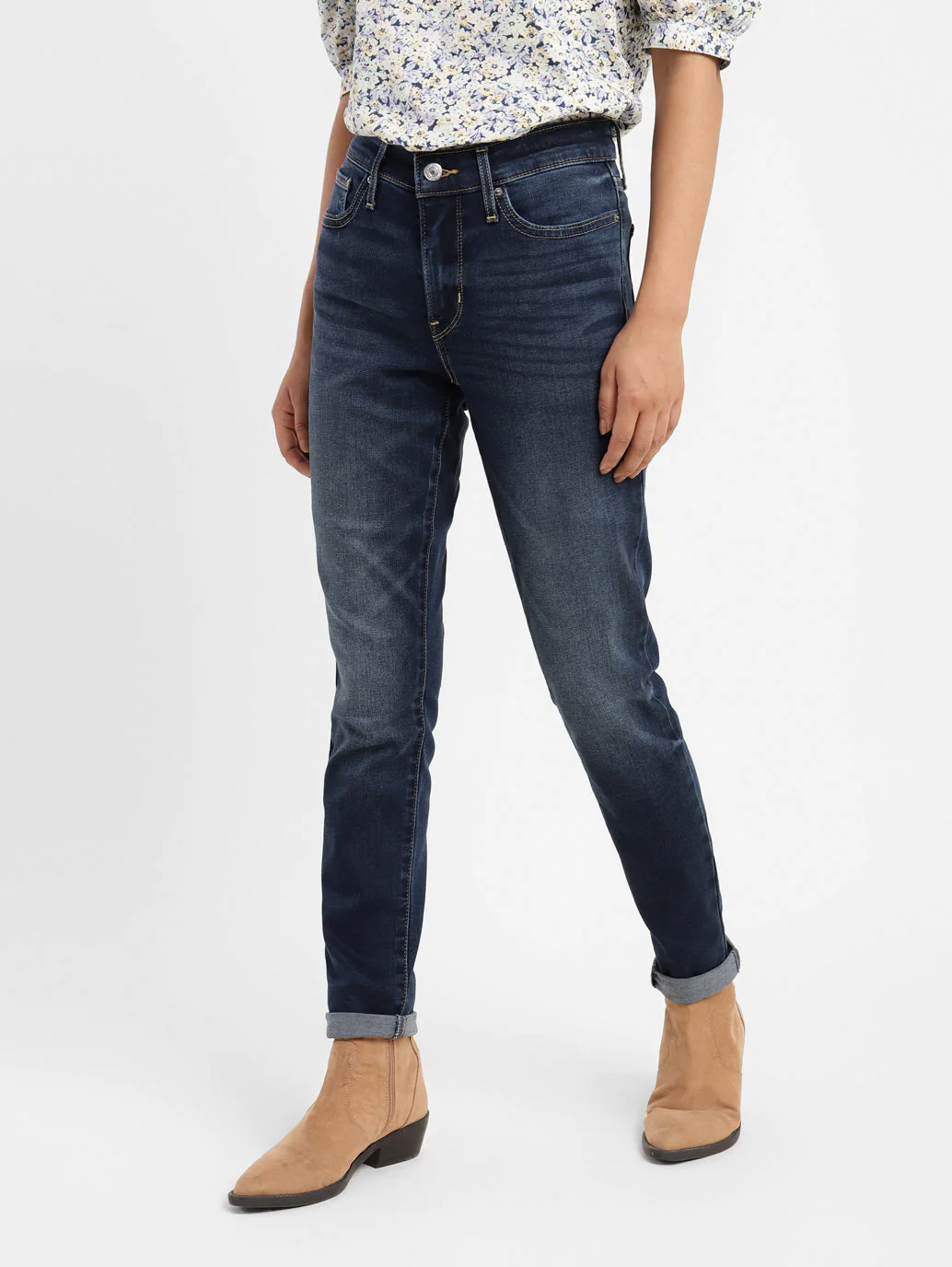 Women's 311 Blue Skinny Fit High Rise Jeans - Image 4