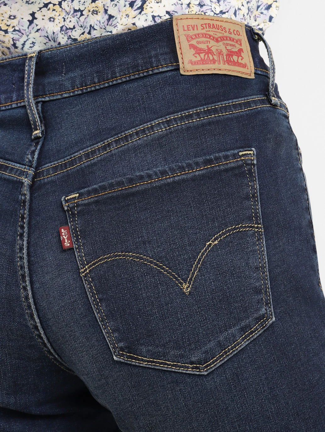 Women's 311 Blue Skinny Fit High Rise Jeans - Image 5