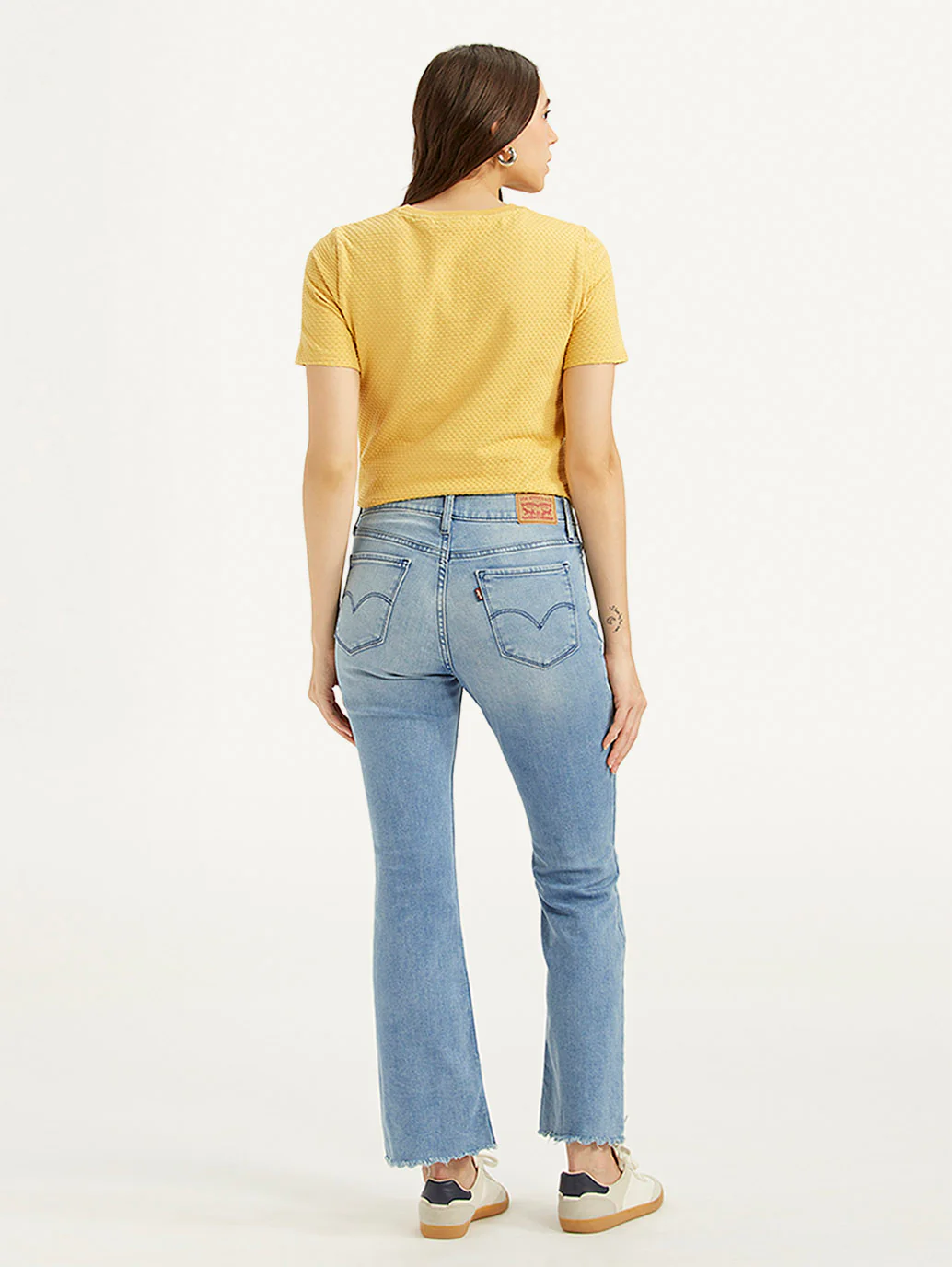 Women's 315 Blue Flared Fit High Rise Jeans - Image 3