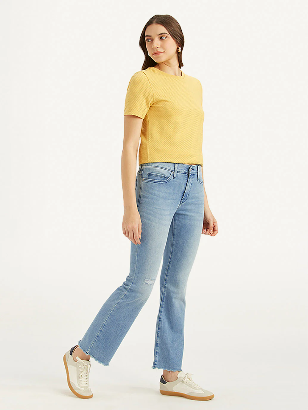 Women's 315 Blue Flared Fit High Rise Jeans - Image 5