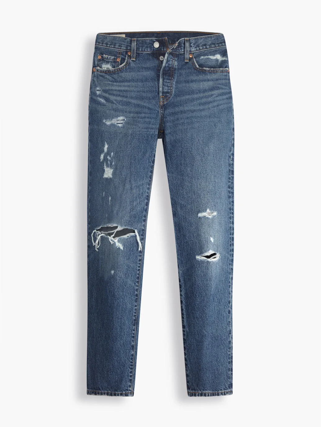 Women's 501'90 Blue Straight Fit High Rise Jeans - Image 12