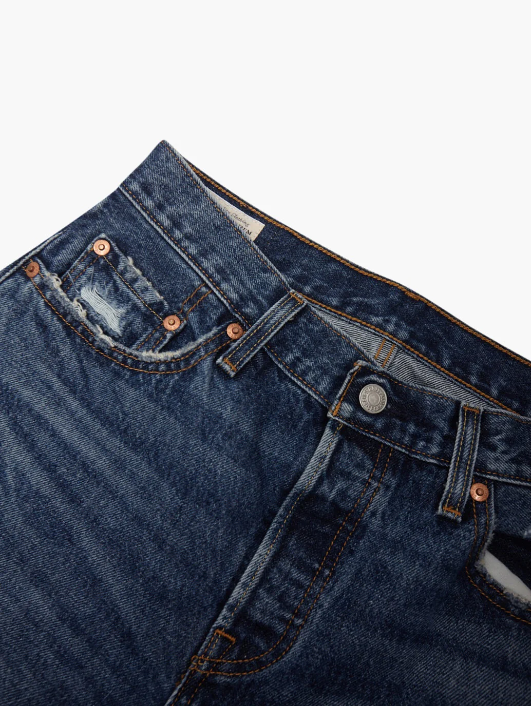 Women's 501'90 Blue Straight Fit High Rise Jeans - Image 7