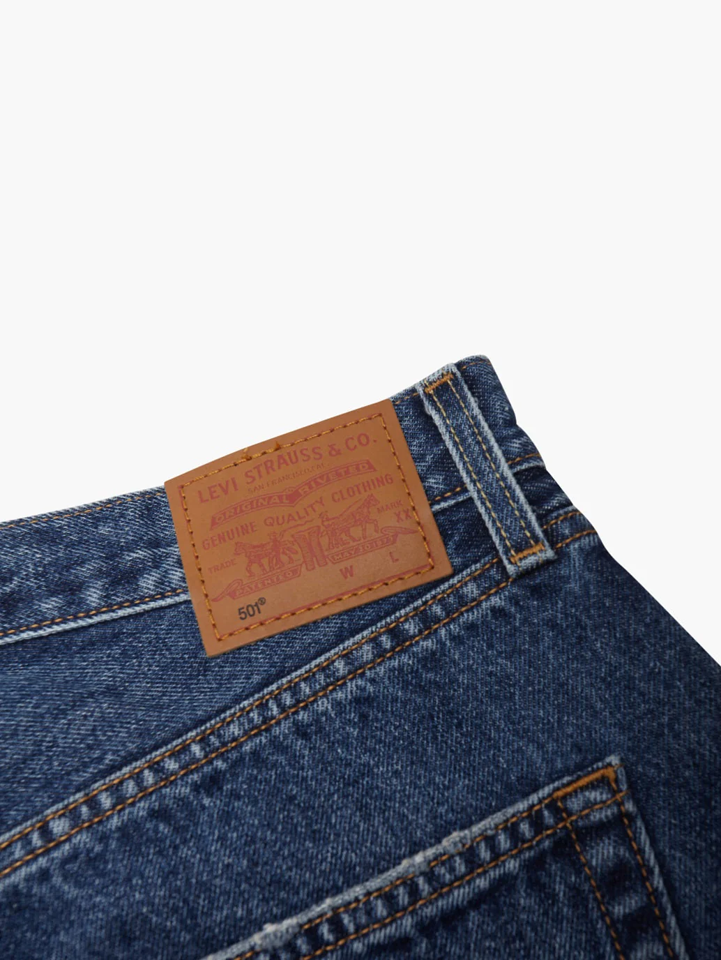 Women's 501'90 Blue Straight Fit High Rise Jeans - Image 9