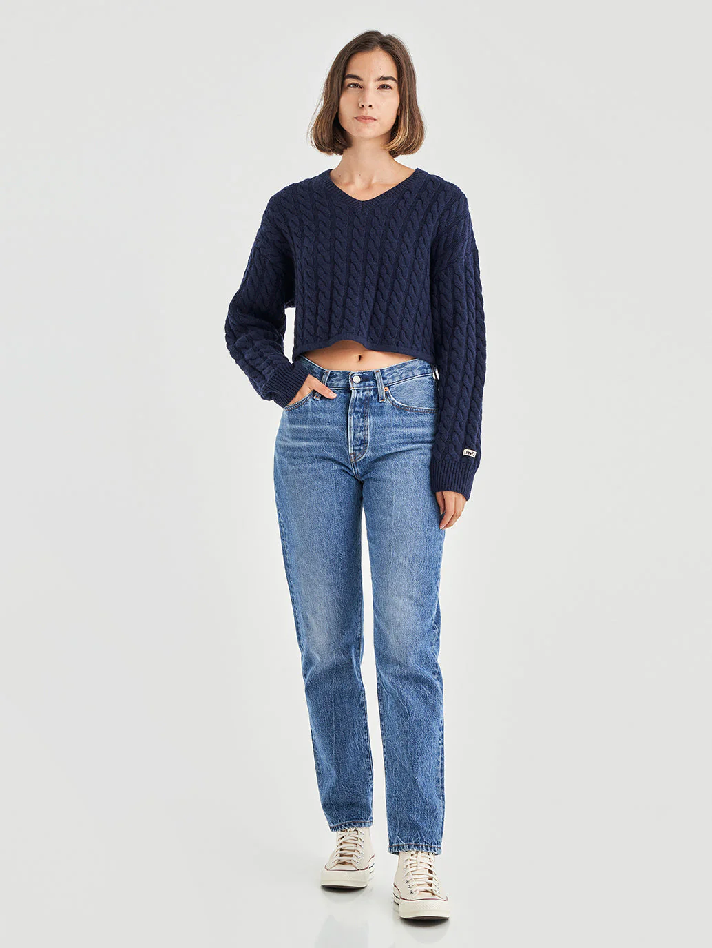 Women's 501'81 Blue Straight Fit High Rise Jeans