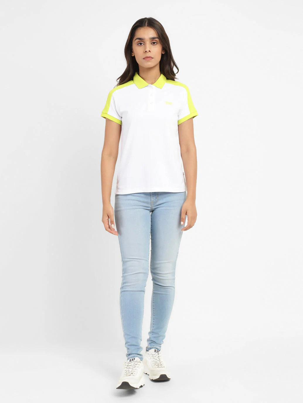 Women's 711 Blue Skinny Fit High Rise Jeans - Image 7