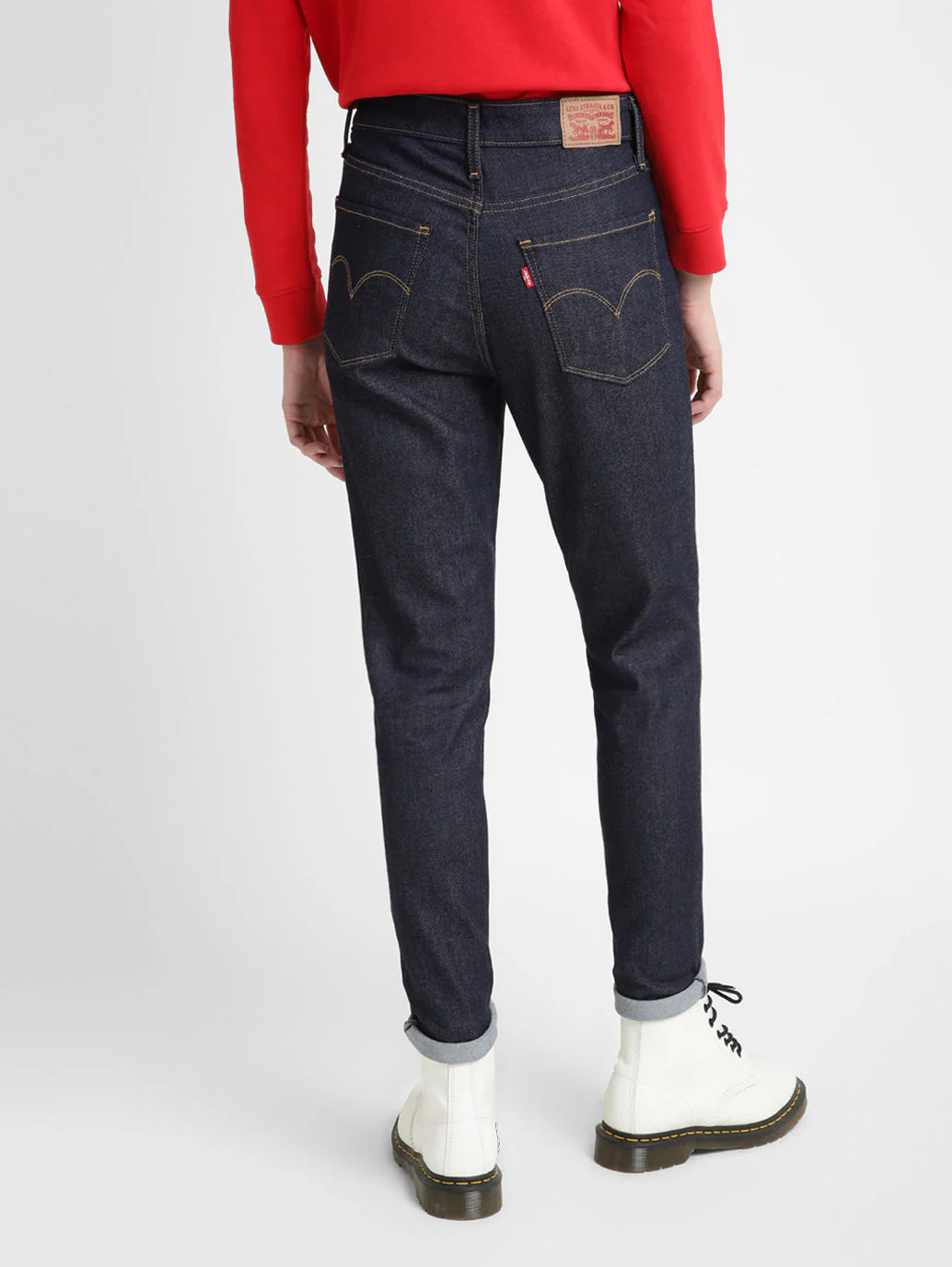 Women's 721 Indigo Skinny Fit High Rise Jeans - Image 3